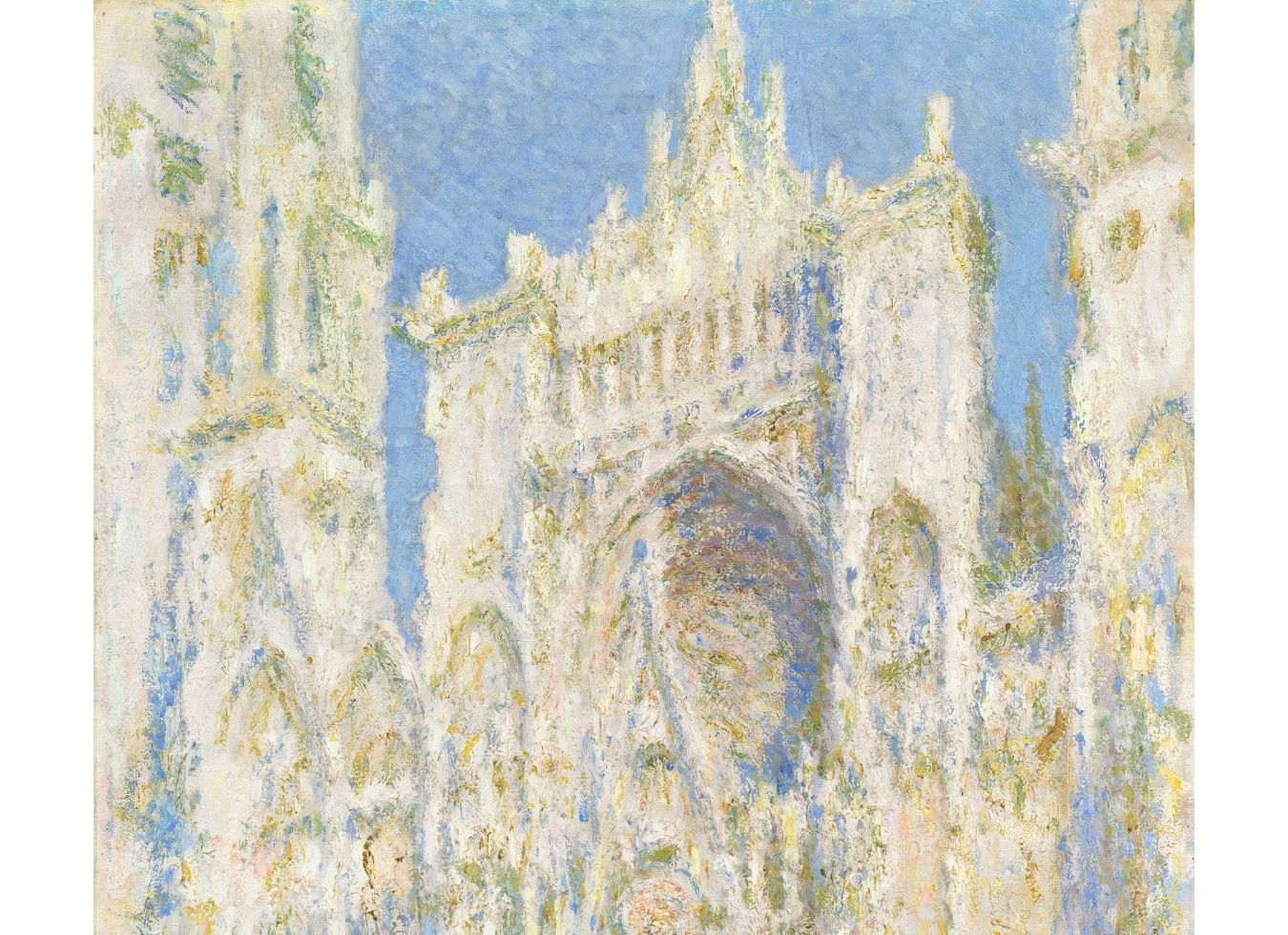 Rouen Cathedral, West Façade, Sunlight
