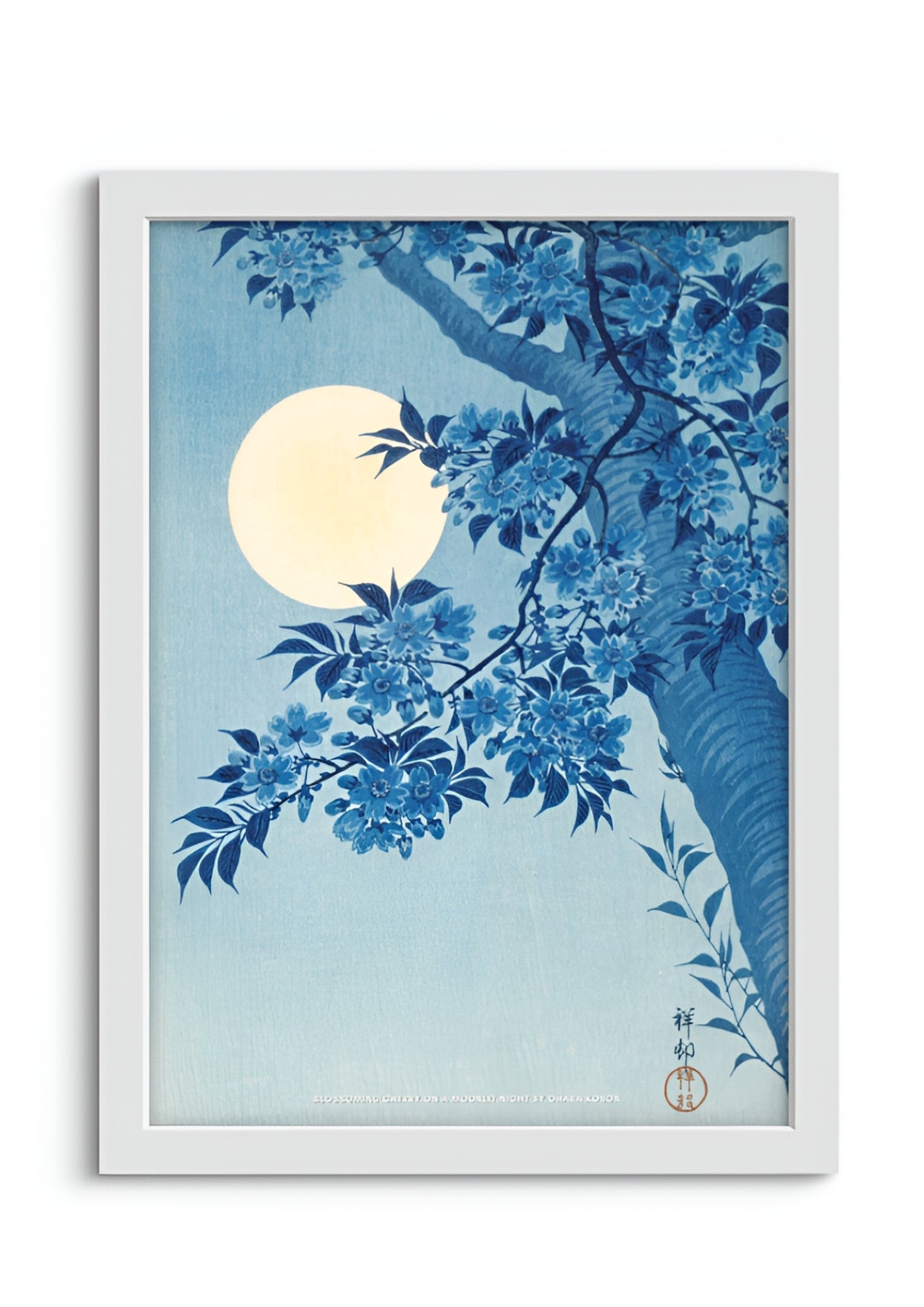 Blossoming Cherry on a Moonlit Night