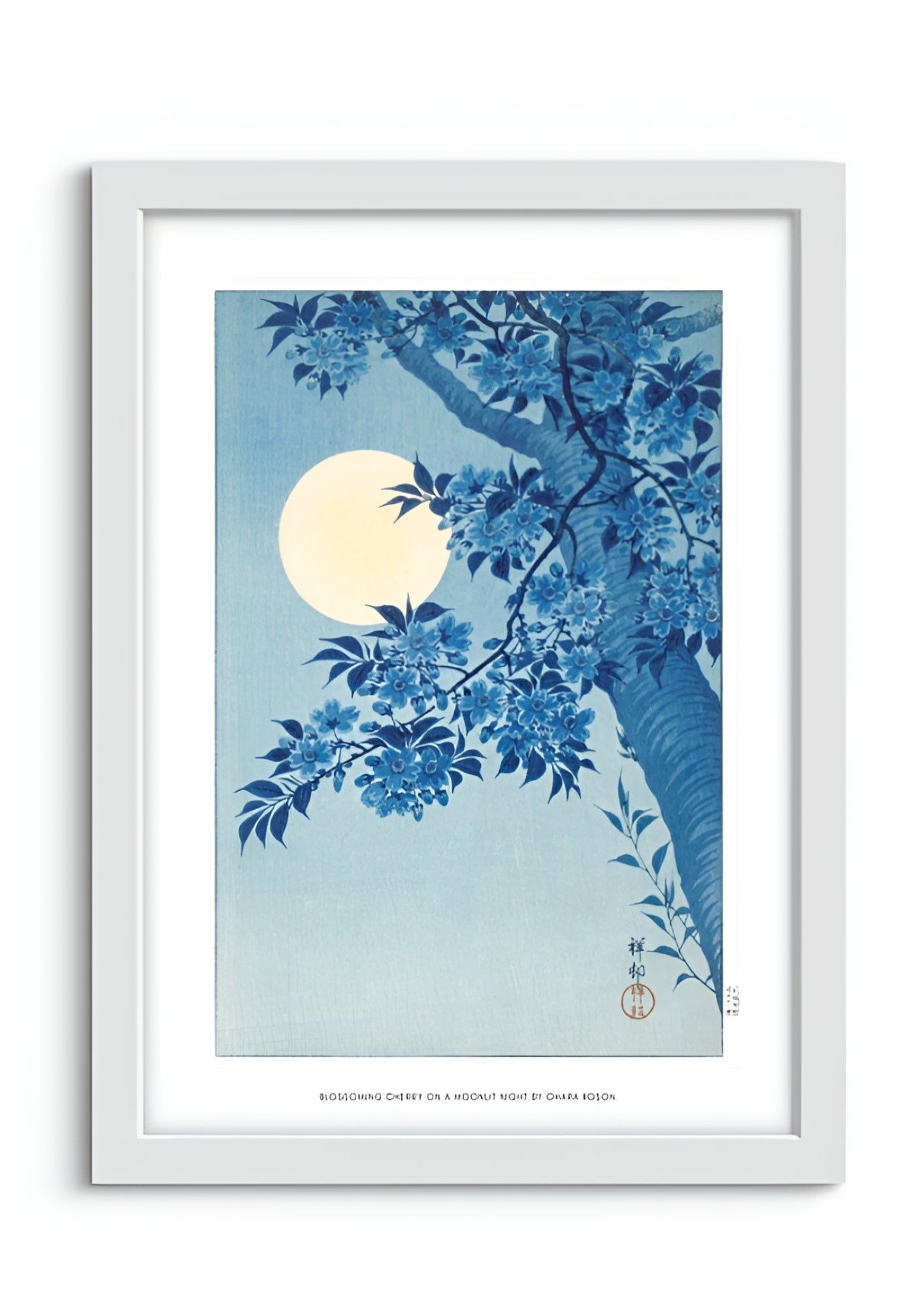 Blossoming Cherry on a Moonlit Night