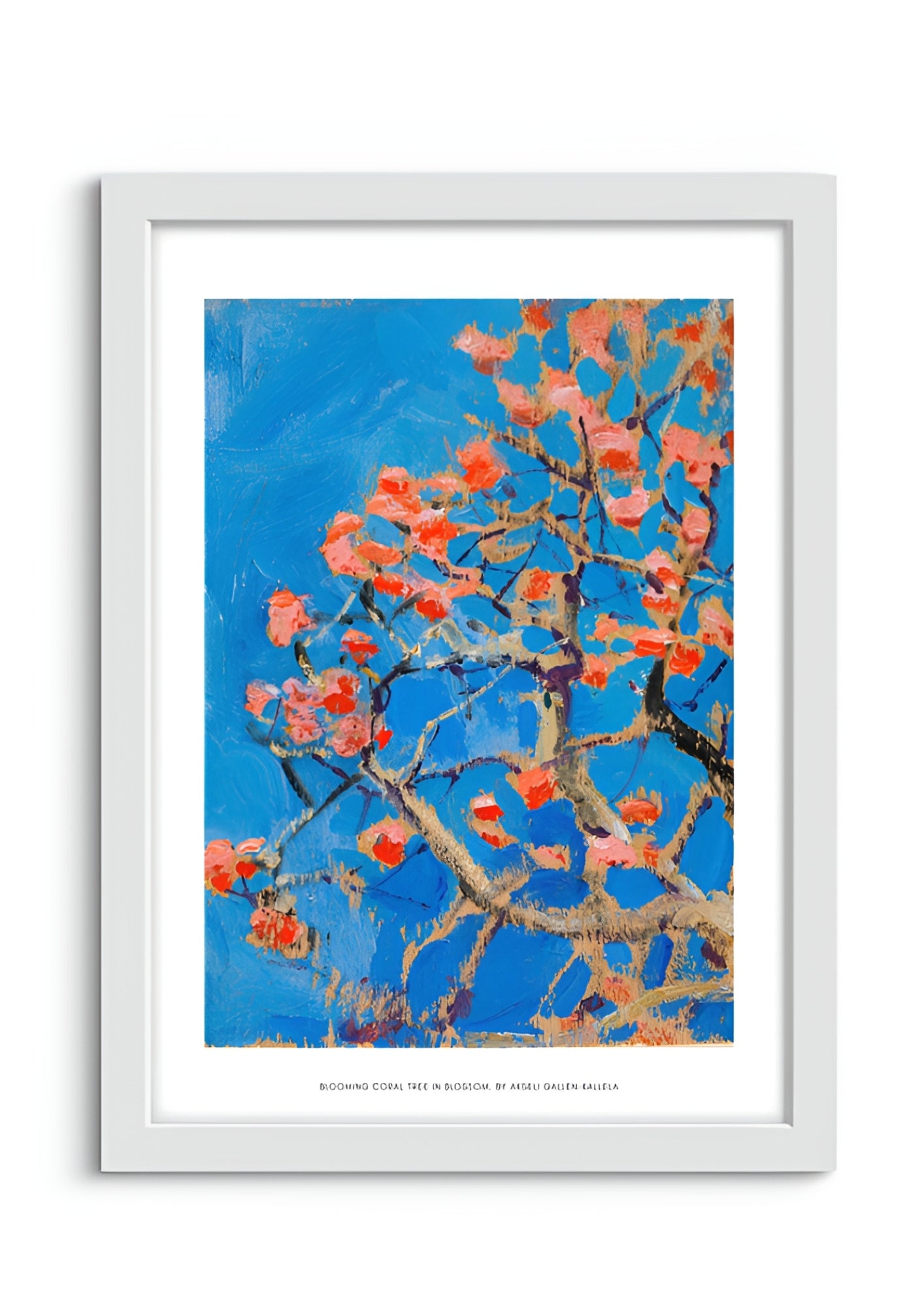 Blooming Coral Tree in Blossom