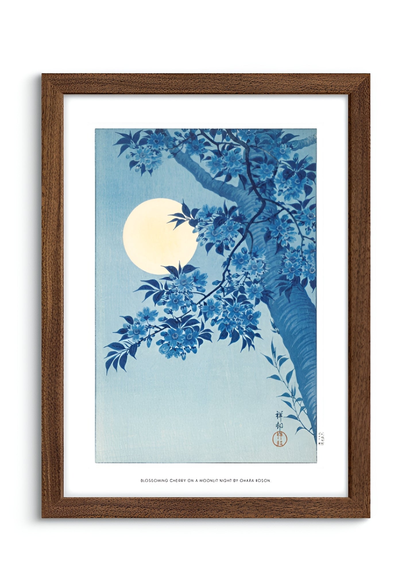 Blossoming Cherry on a Moonlit Night