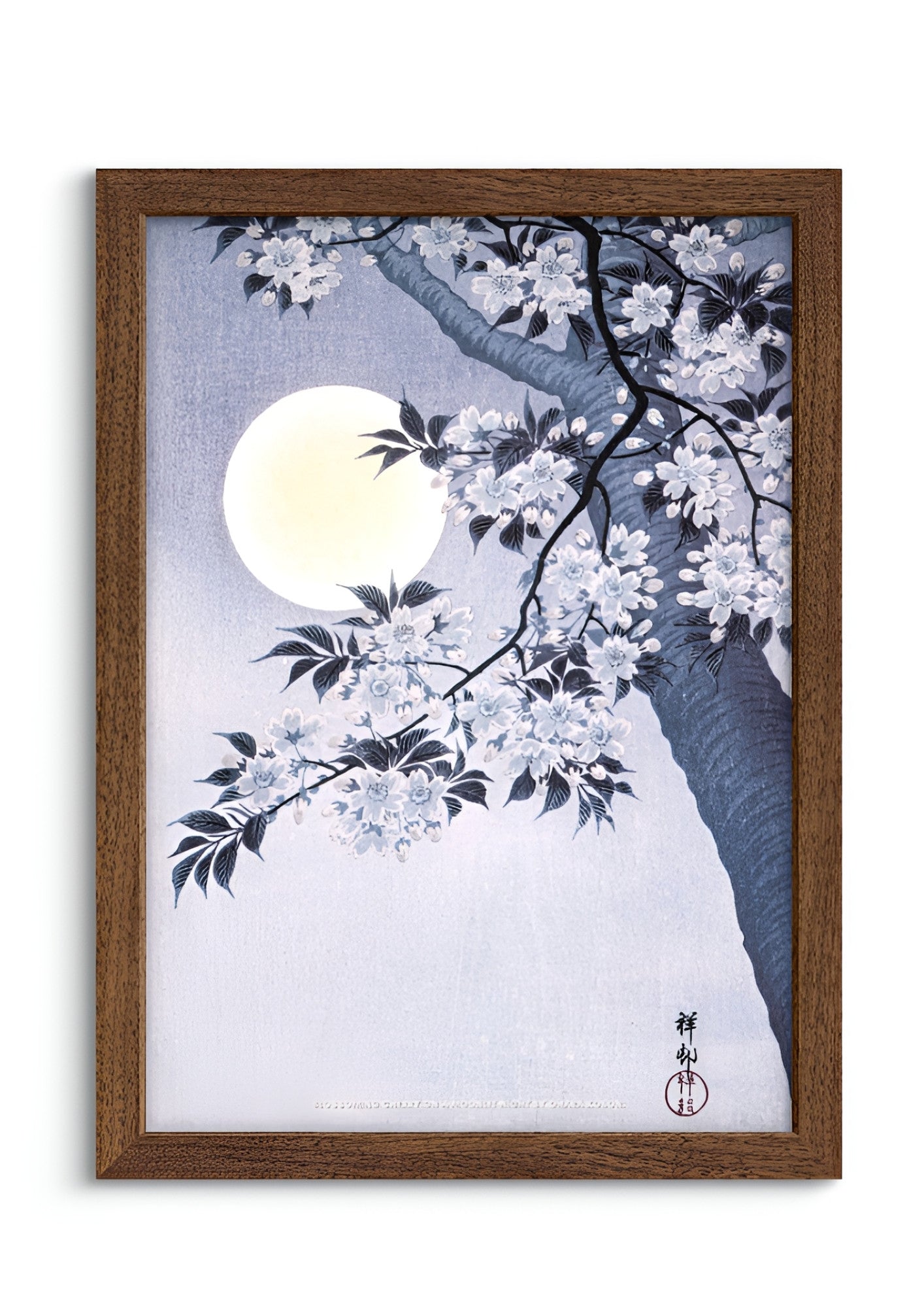 Blossoming Cherry on a Moonlit Night
