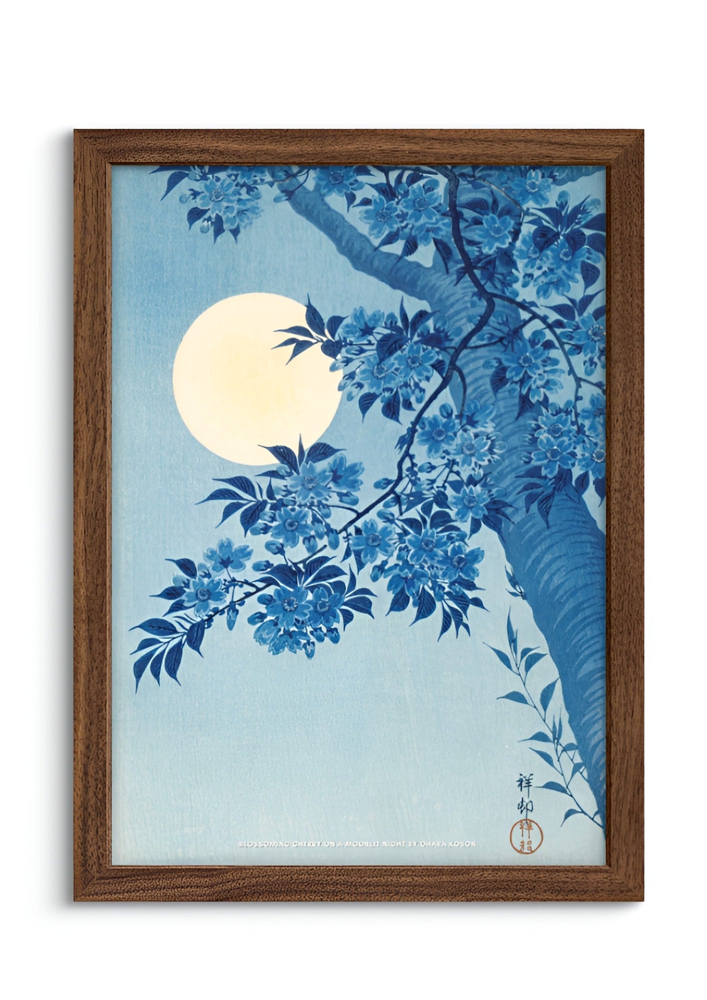 Blossoming Cherry on a Moonlit Night