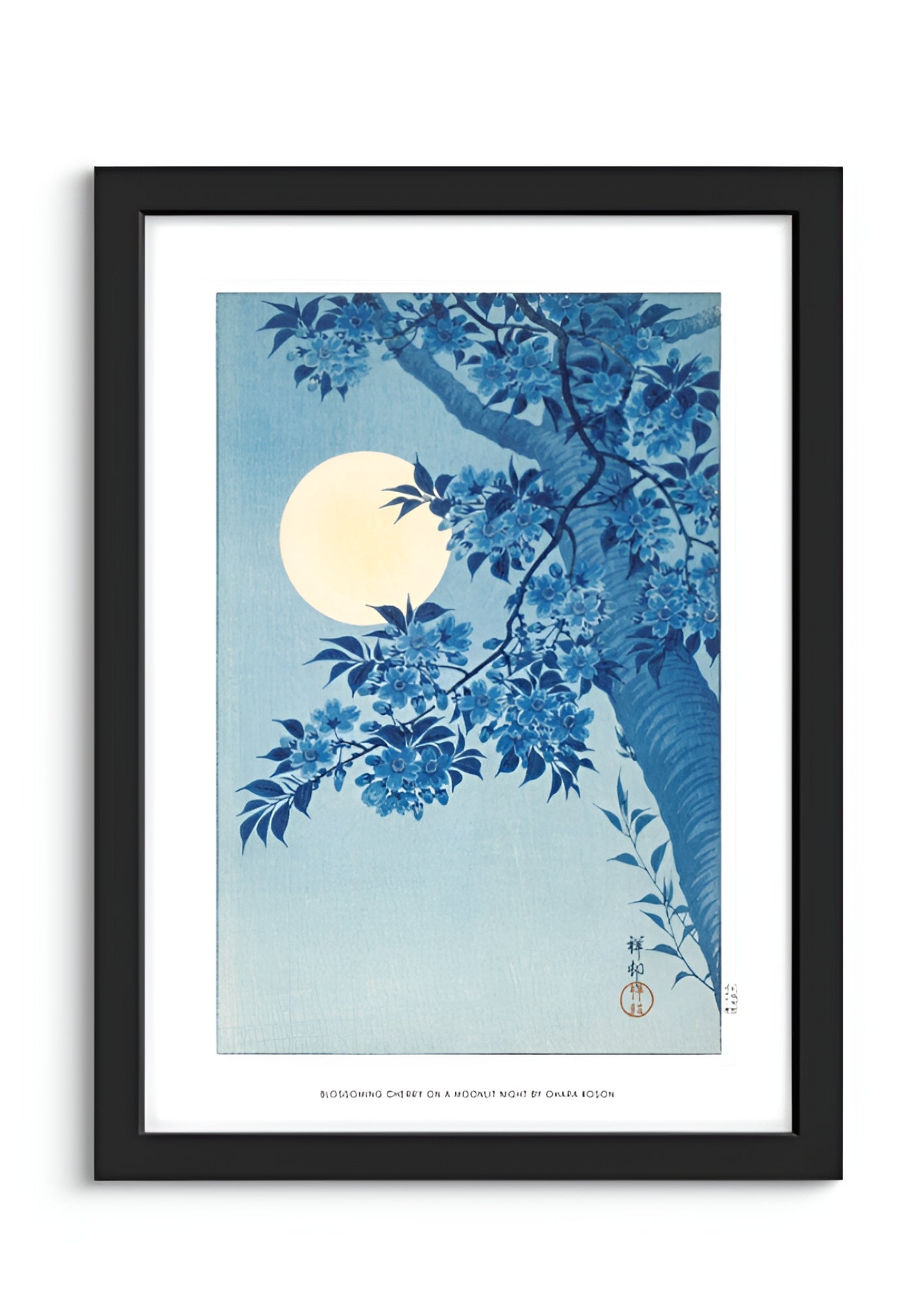 Blossoming Cherry on a Moonlit Night