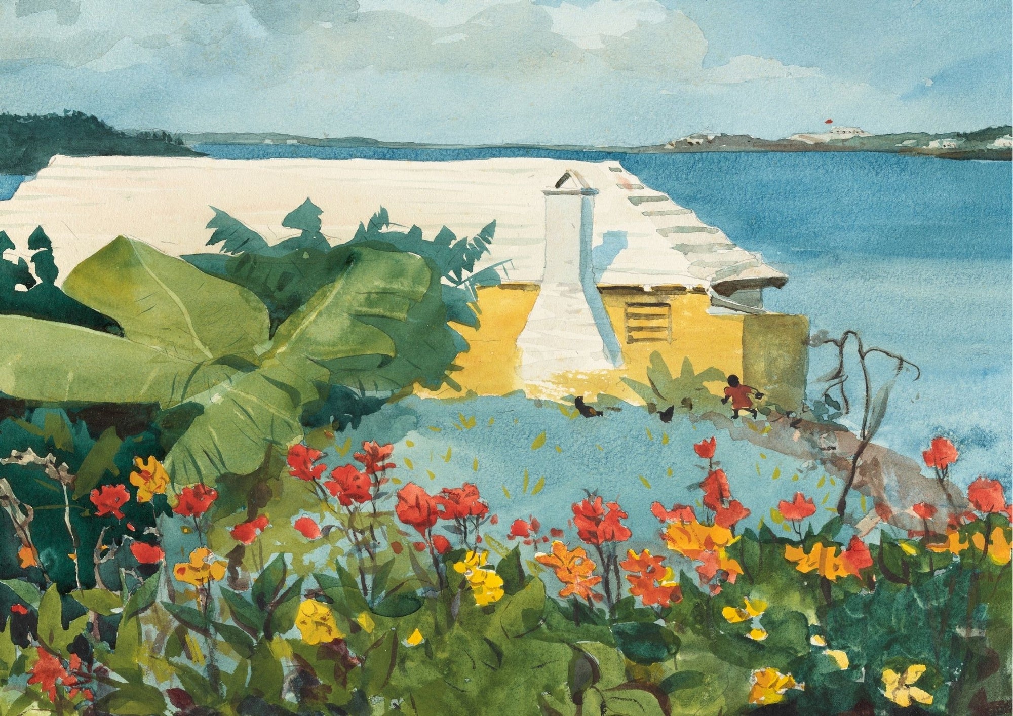 Flower Garden and Bungalow