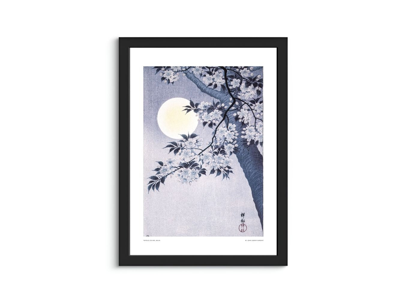 Blossoming Cherry on a Moonlit Night