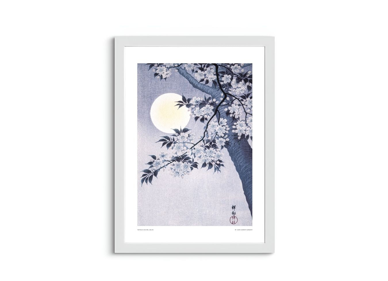 Blossoming Cherry on a Moonlit Night