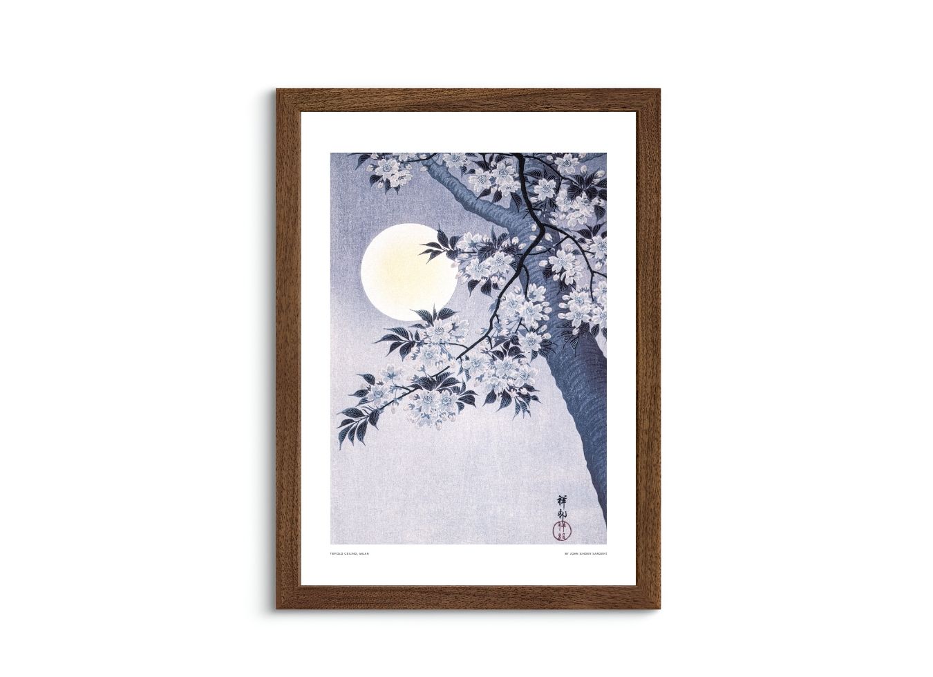 Blossoming Cherry on a Moonlit Night