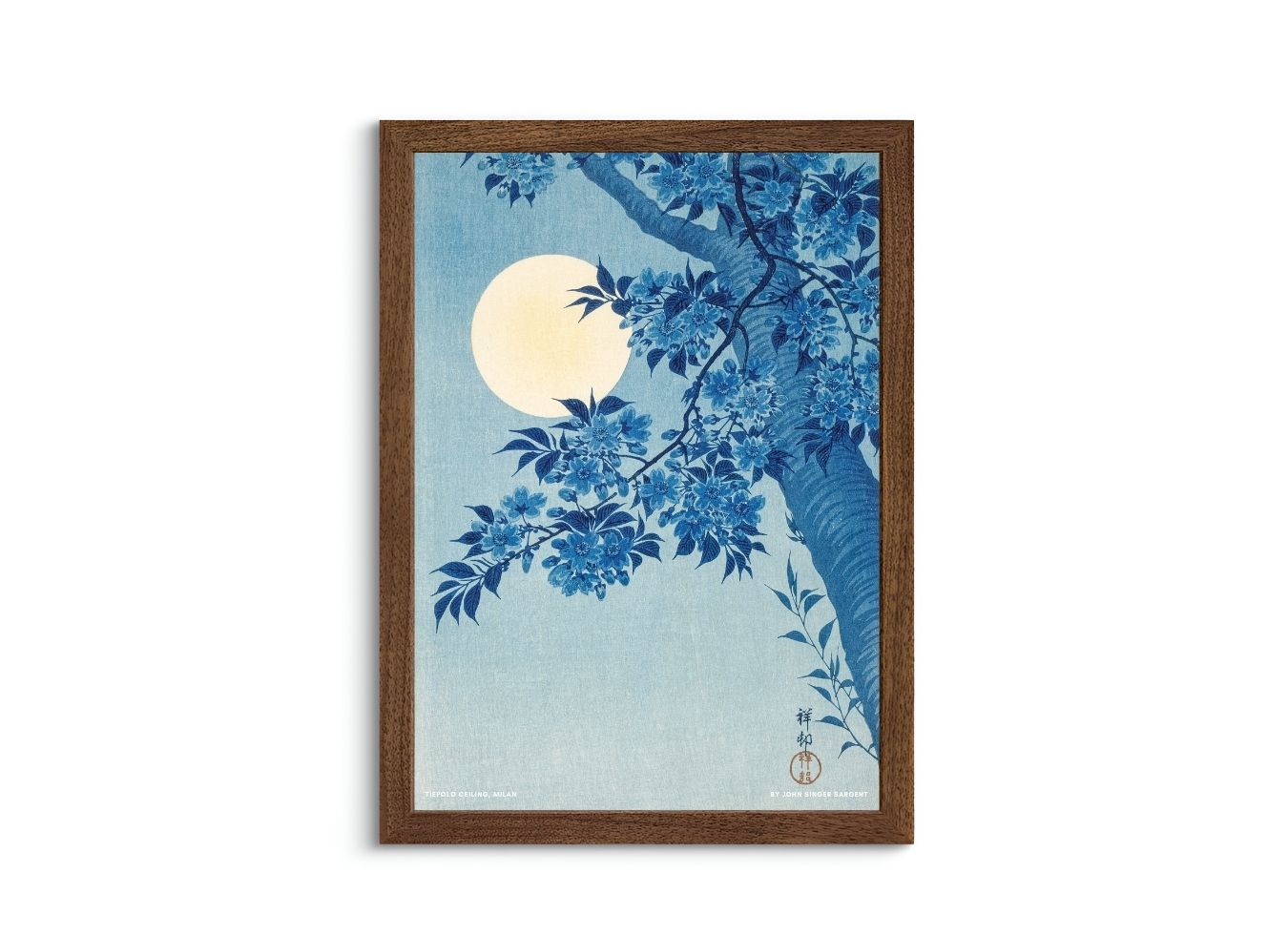 Blossoming Cherry on a Moonlit Night