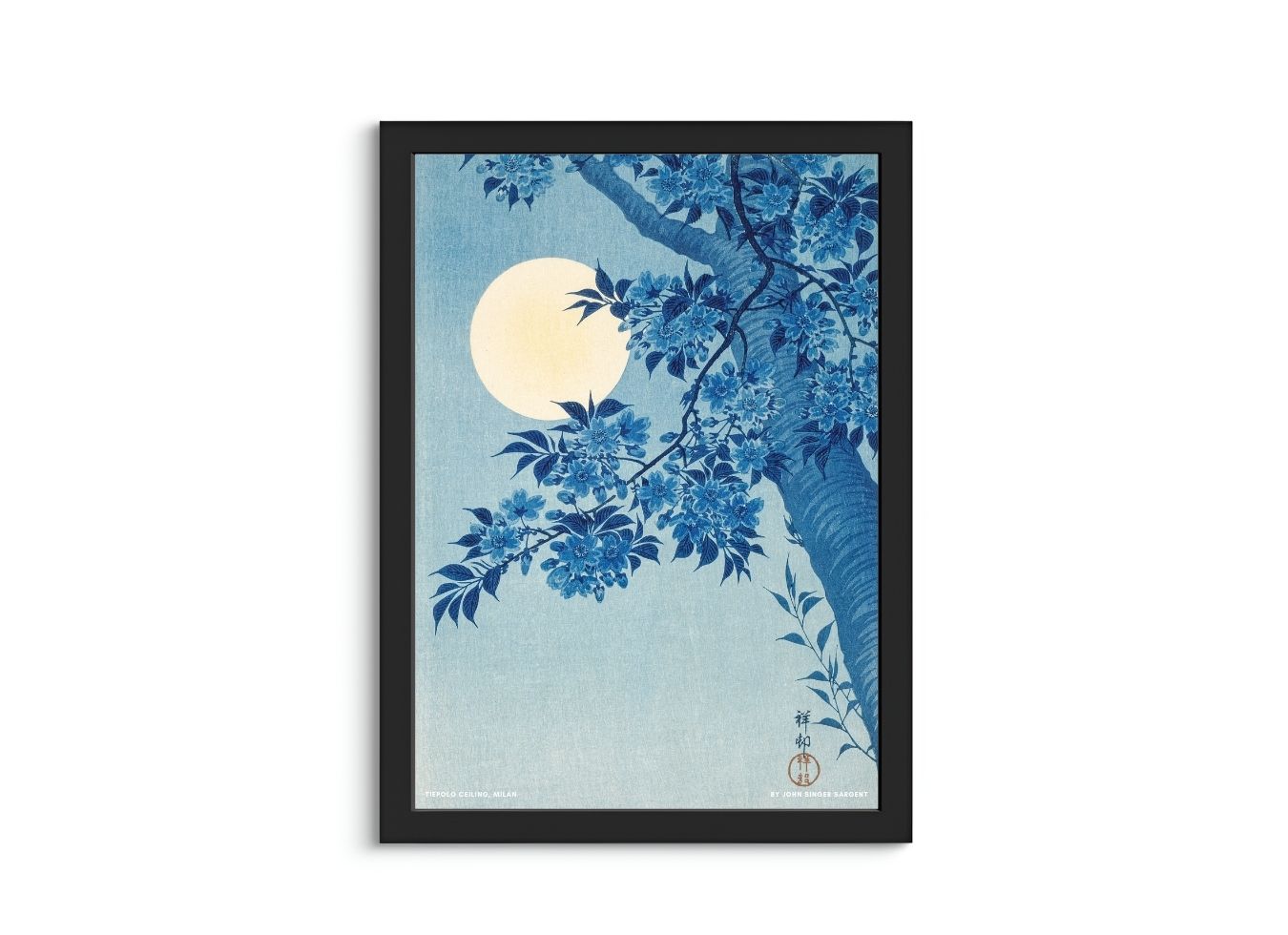 Blossoming Cherry on a Moonlit Night