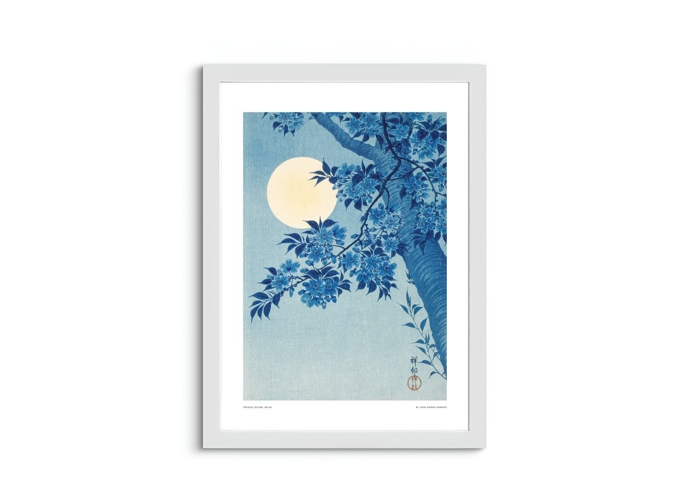 Blossoming Cherry on a Moonlit Night