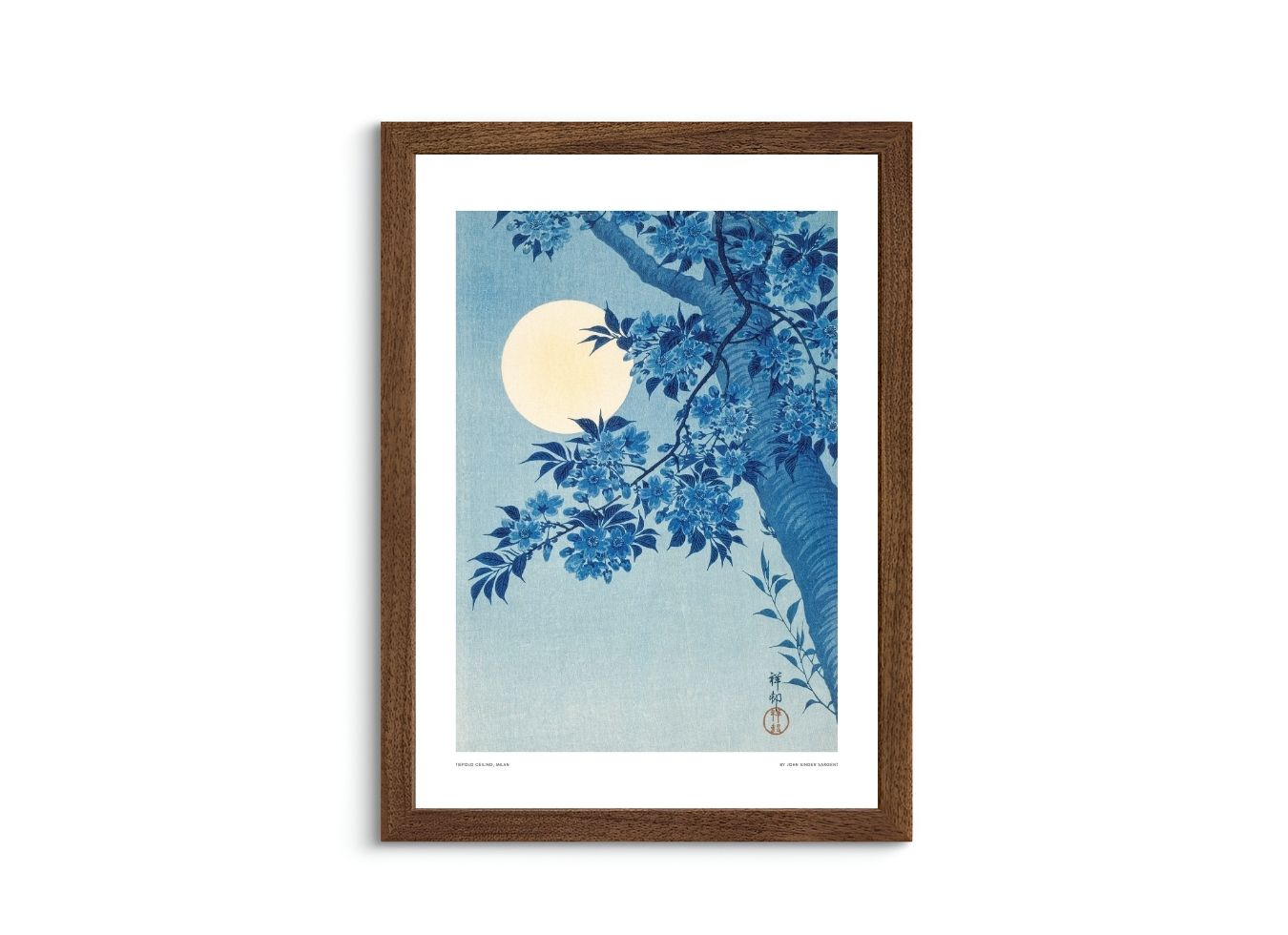 Blossoming Cherry on a Moonlit Night