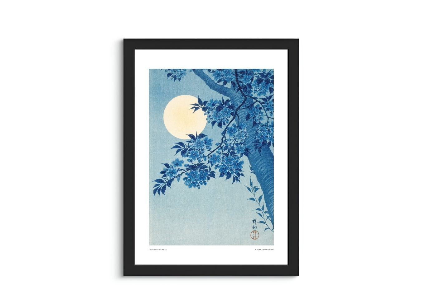 Blossoming Cherry on a Moonlit Night